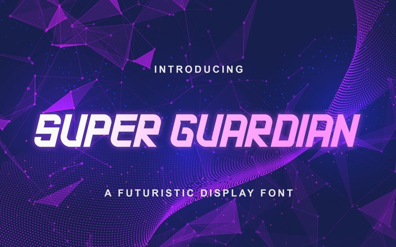Super Guardian - футуристичний шрифт Sans