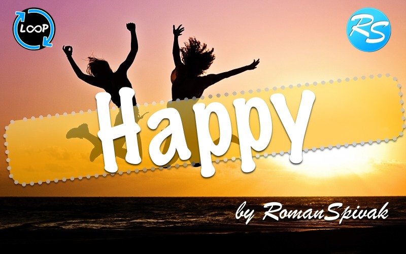 Happy Guitar Loop G Acústico Uplifting Background Stock Music