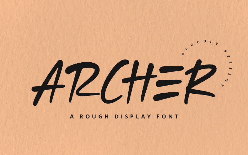 Archer: carattere di visualizzazione approssimativo