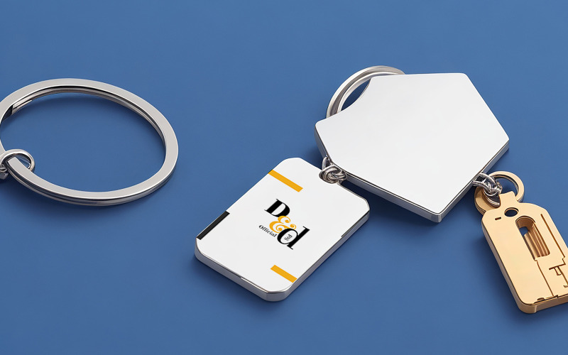 Key Chain Mockup Template #02