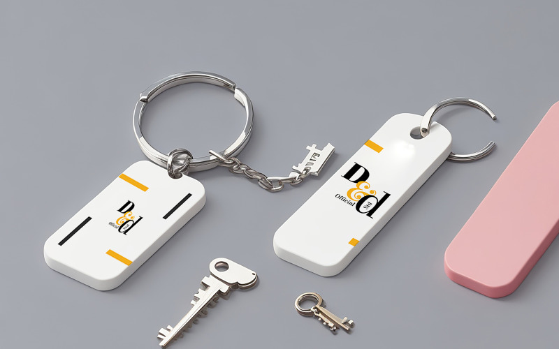 Key Chain Mockup Template #05