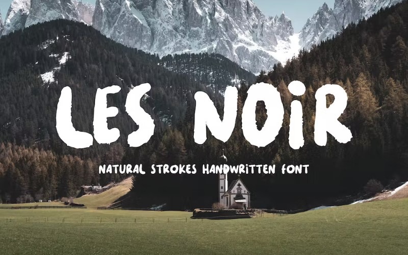 LES NOIR - Рукописный шрифт