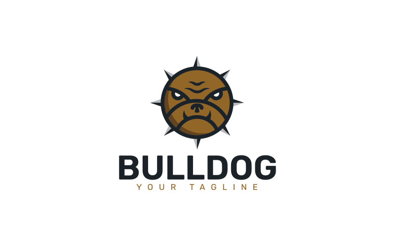 Plantilla de logotipo premium de bulldog