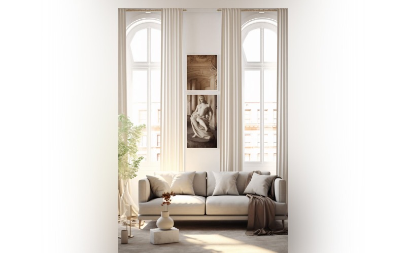 Italiaans chic boeiend woonkamerinterieur 230
