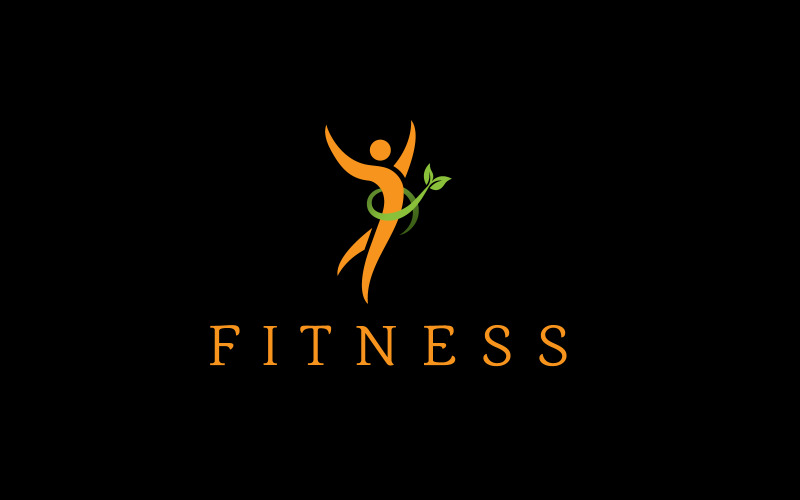 Modello di progettazione logo fitness life coaching