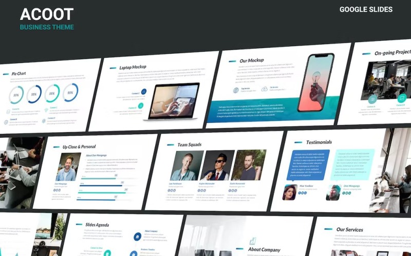 Acoot - Moderne zakelijke Google-dia's