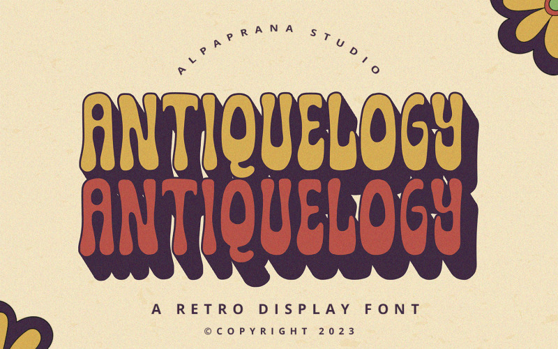 Antiquelogy - Fuente de visualización retro
