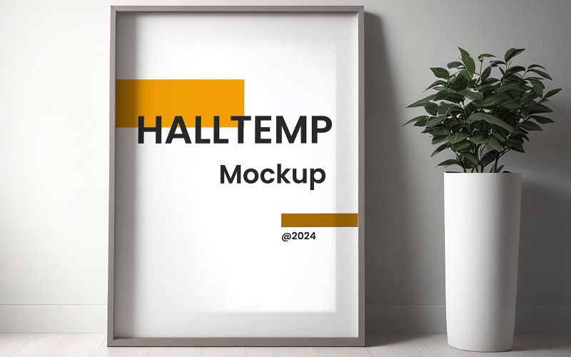 Maquete de moldura de pôster - Maquete de moldura de pôster #24