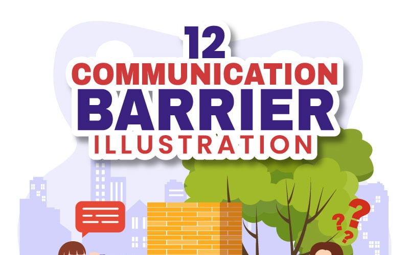 12 Communication Barrier Illustration