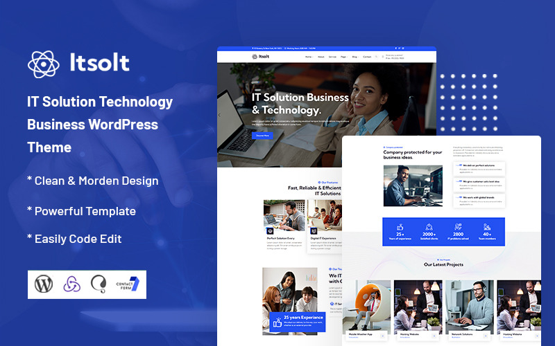 Itsolt - IT megoldások és technológiai üzleti WordPress téma