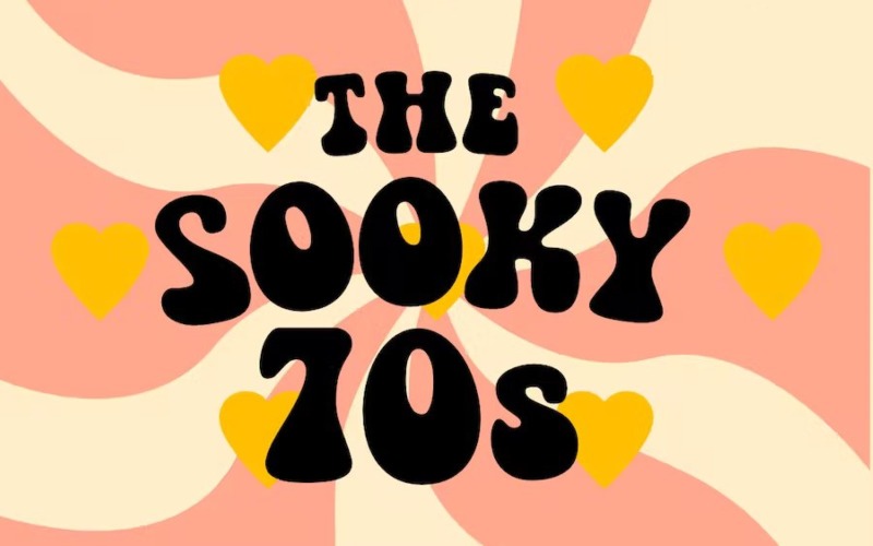 De Sooky jaren '70 - Groovy Retro Bubbly lettertype