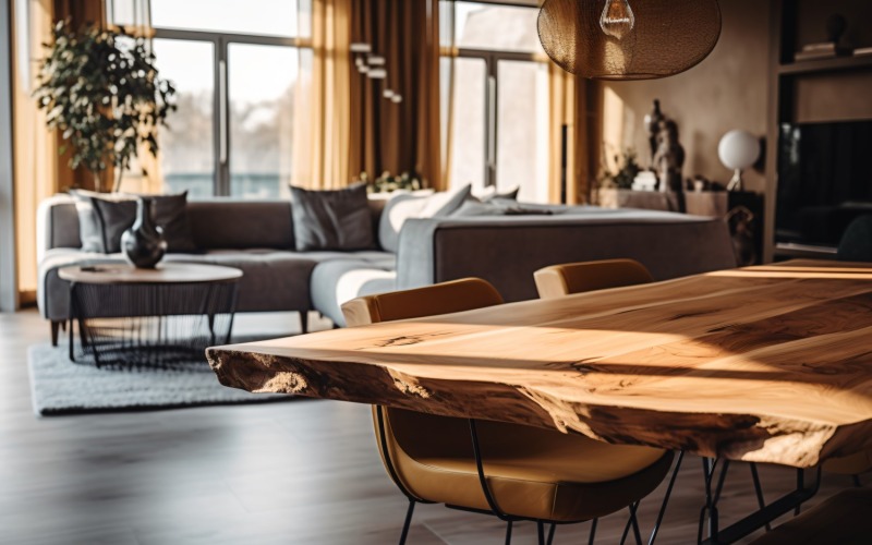 Interiores luxuosos da sala de estar com toque italiano 890