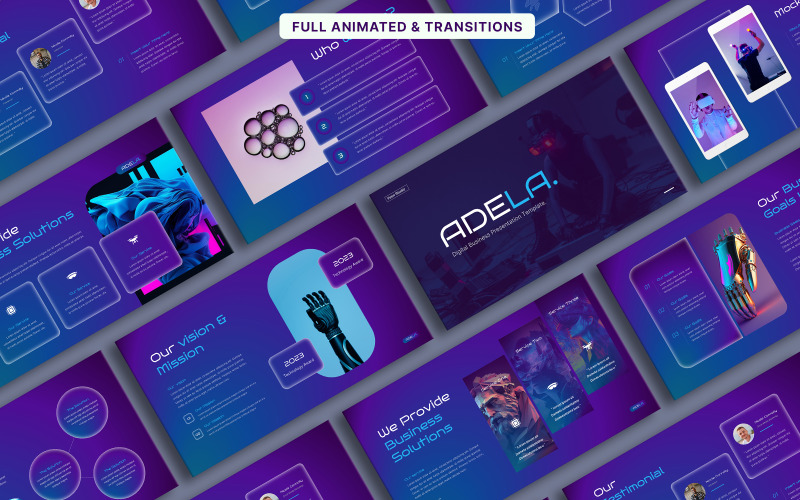 Adela - Digital Business Google Slide Template