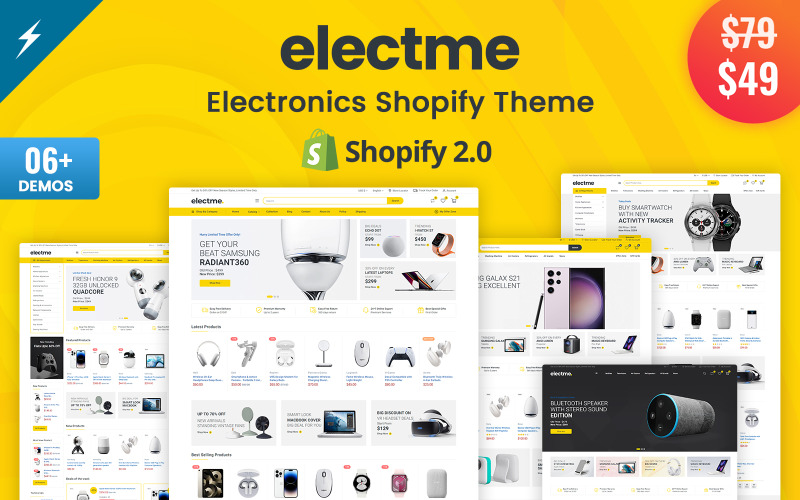 Electme - 电子产品 Shopify 2.0 主题 #368514
