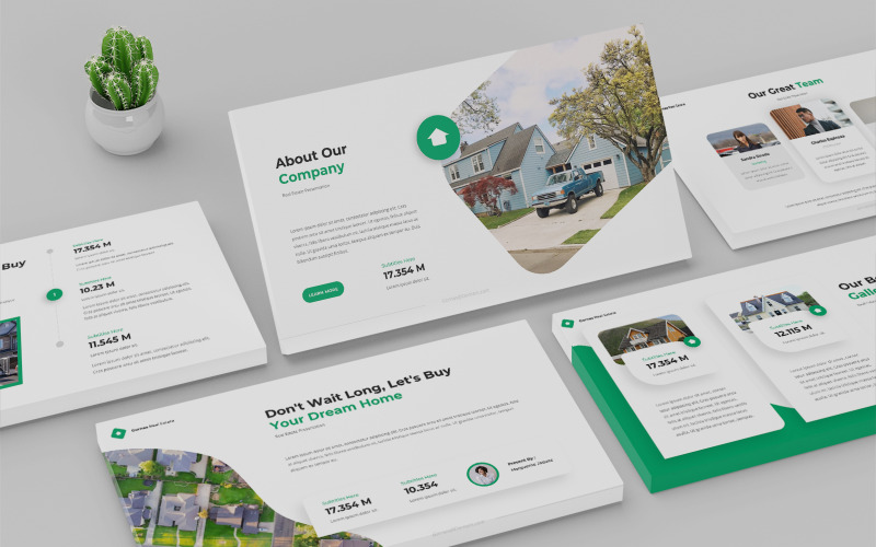 Gornas - Modèle de diapositive Google Immobilier
