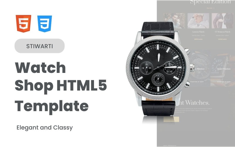 Stiwarti — HTML-шаблон магазина часов