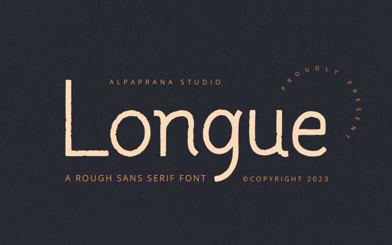 Longue – Rough Sans Serif betűtípus