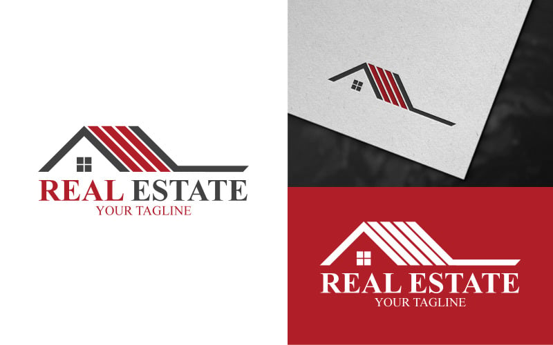 Unique Real Estate Logo Design #368694 - TemplateMonster