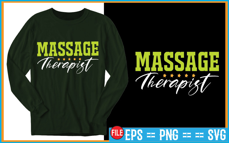 Massagetherapeut T-shirt ontwerp