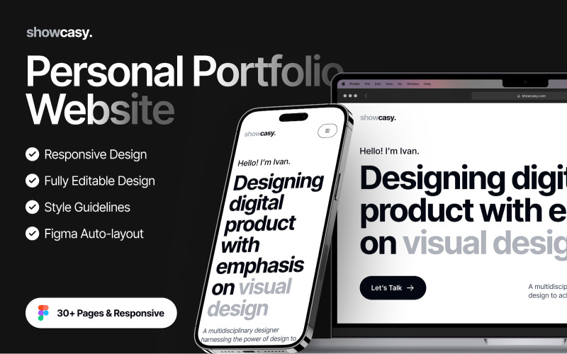 Showcasy - um site de portfólio pessoal