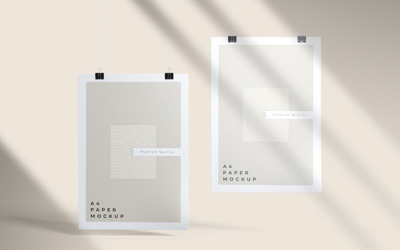 Flyer- of briefhoofdmodel a4-papiermodel psd-sjabloon Vol 14