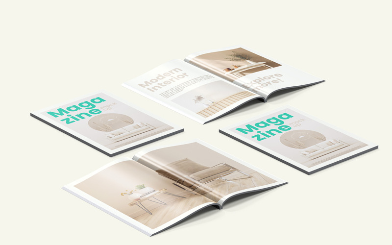Plantilla psd de maqueta de revista Vol 06