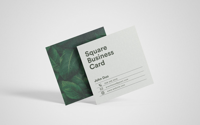 Square visitkort mockup Vol 02