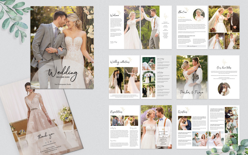 Vorlage für ein Hochzeitsfotografie-Magazin, Preisleitfaden
