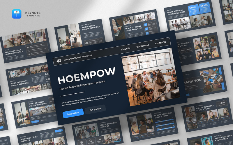 Hoempow – Keynote-Vorlage für Personalwesen