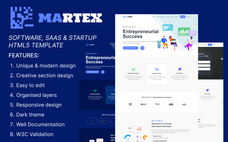 Martex - Business Services & IT Solutions Multipurpose Responsive Website Template
