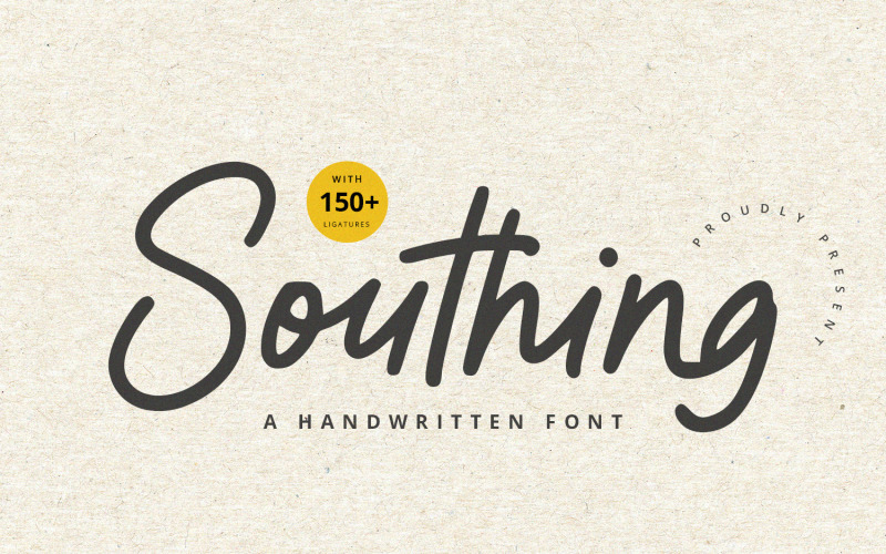 Southing: carattere scritto a mano