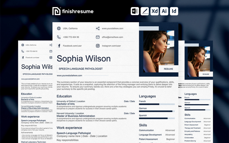 Szablon CV logopedy | Zakończ CV