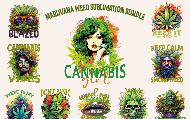 Paquete de sublimación de marihuana
