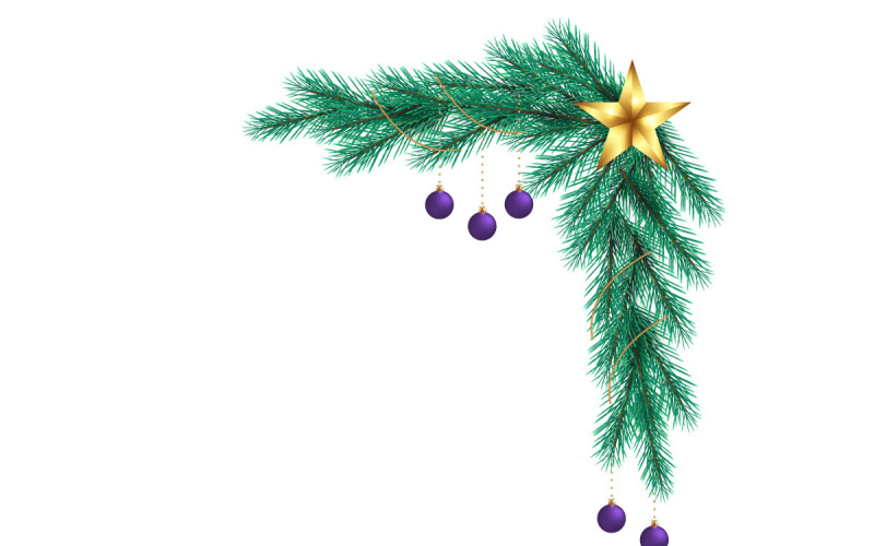 vektor jul ramar och gränser samling Vector jul krans hörn