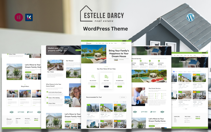 Estelle Darcy — motyw WordPress dotyczący nieruchomości i agentów