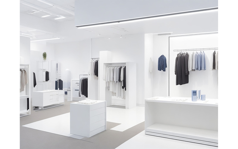 Klädproduktutställning i showroom 06