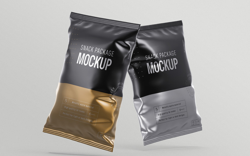 Snack Package Mockup PSD Template Vol 07 - TemplateMonster