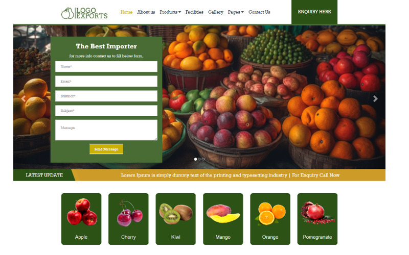 23+ Fruit Bootstrap HTML webhelysablon - TemplateMonster