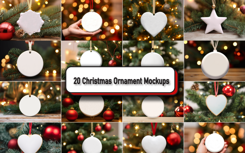Balíček maket 20 vánočních ozdob
