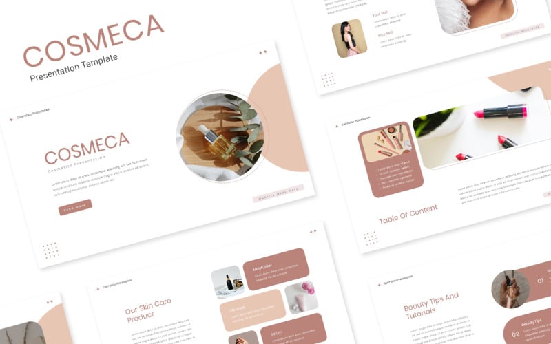 Cosmeca - Modello Powerpoint cosmetici