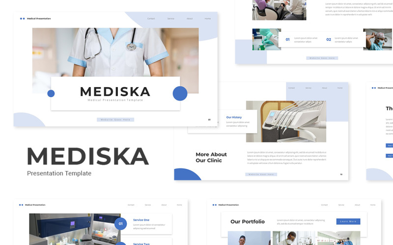 Mediska – Šablona lékařských diapozitivů Google