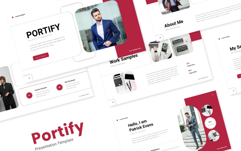 Portify — szablon portfolio Powerpoint