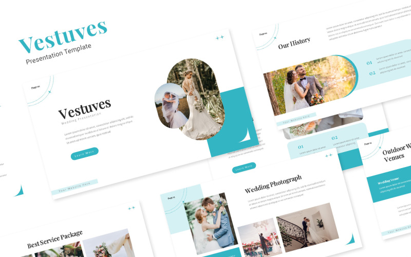 Vestuves - Modelo de Apresentações Google para Casamento