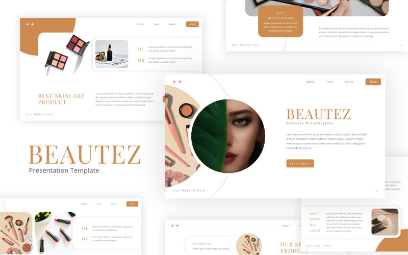 Beautez - Шаблон Powerpoint по уходу за кожей