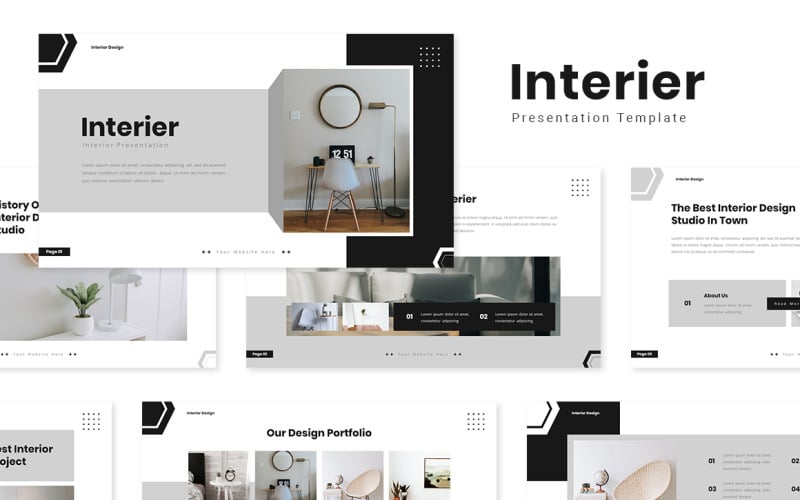 Interier - Modello PowerPoint per interni