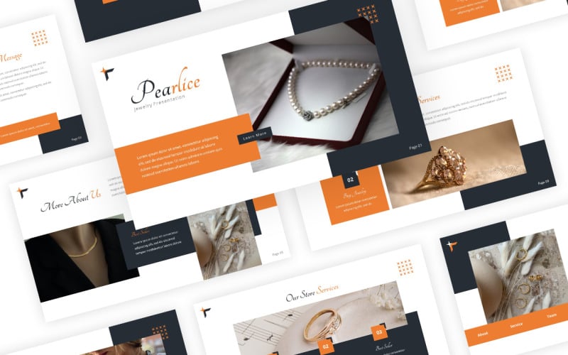Pearlice - Jewelry Google Slides Template