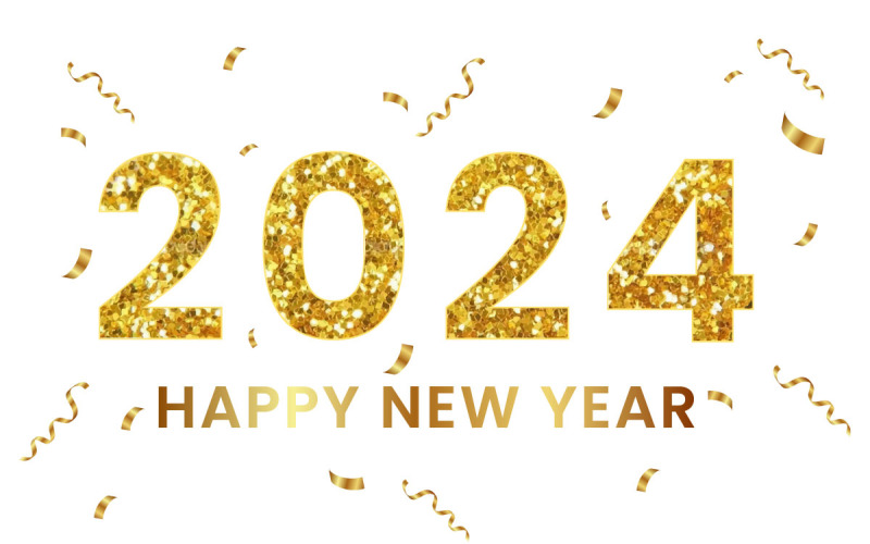 Bonne année dorée 2024