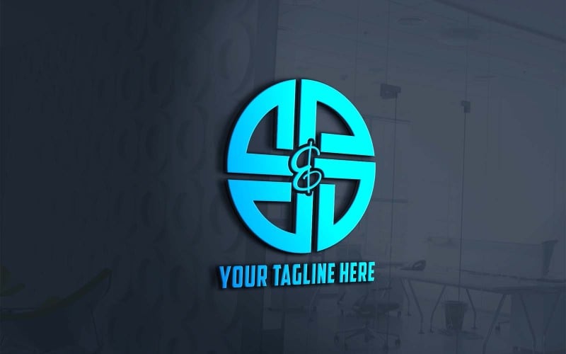 Design del logo della lettera S e S 5