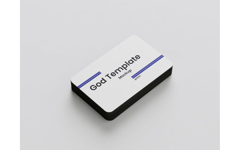 Maqueta de tarjeta de presentación redondeada