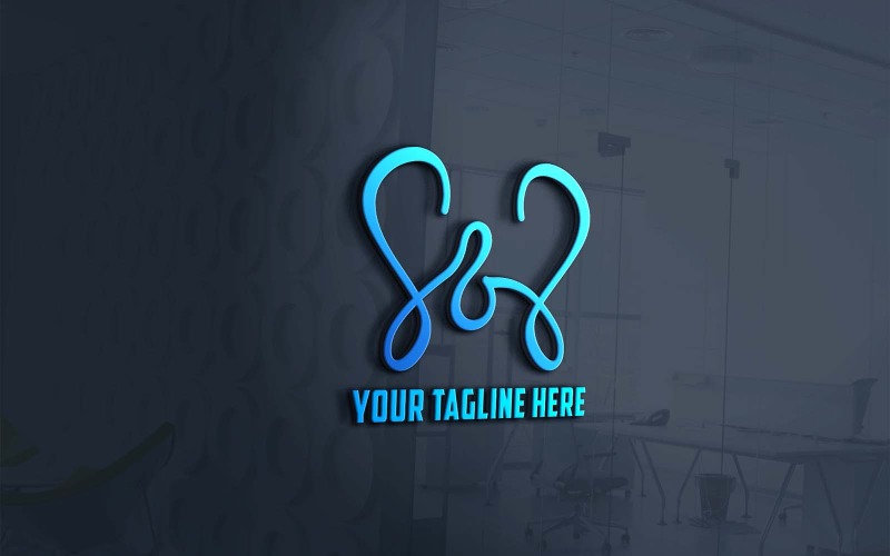 S och S Letter Logo Design 1